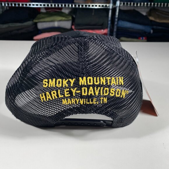 NWT Harley-Davidson Sinclair 5 Panel Meshback Ballcap Black men's OS - Picture 4 of 9